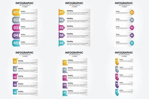 les infographies vectorielles au design plat de cet ensemble sont idéales pour la publicité dans une brochure. prospectus. ou magazine. vecteur