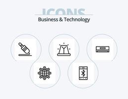 pack d'icônes de ligne d'affaires et de technologie 5 conception d'icônes. annuaire. véhicule. calendrier. le transport. voiture vecteur