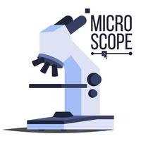 vecteur d'icône de microscope professionnel. symbole scientifique de laboratoire. macro. symbole de recherche de découverte. illustration isolée