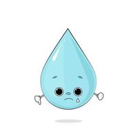 illustration de goutte d'eau de dessin animé vecteur