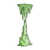 vecteur de couleur de cascade gelée de stalactite de glaçon