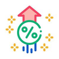 augmentation de l'intérêt augmenter l'illustration du contour vectoriel de l'icône