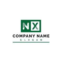 création de logo de lettre nx vecteur