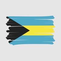 brosse drapeau des bahamas vecteur