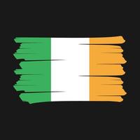 brosse drapeau irlande vecteur