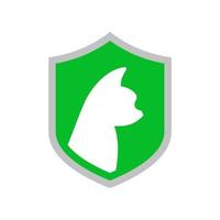 logo de garde d'animaux de compagnie vecteur