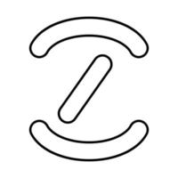 lettre z icône illustration vecteur