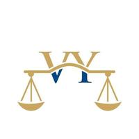 création de logo de lettre vy de cabinet d'avocats. signe d'avocat vecteur