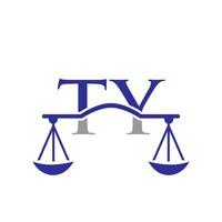 création de logo de lettre ty de cabinet d'avocats. signe d'avocat vecteur