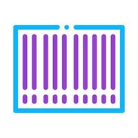 illustration de contour vectoriel d'icône de code à barres de code à barres