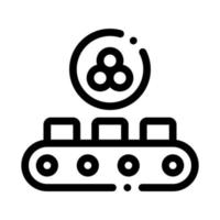 illustration vectorielle de l'icône du convoyeur de caviar vecteur