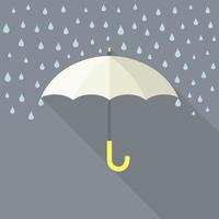 parapluie de style plat. illustration vectorielle vecteur
