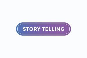 vecteurs de bouton de narration d'histoires. vecteur