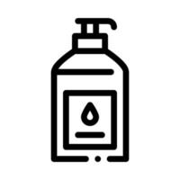 illustration de contour vectoriel icône bouteille de savon liquide