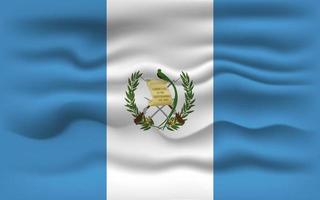 agitant le drapeau du pays guatemala. illustration vectorielle. vecteur