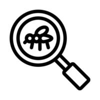 illustration vectorielle de l'icône de recherche de moustiques vecteur