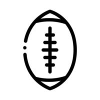 illustration de contour vectoriel icône ballon de rugby