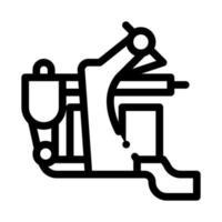 illustration vectorielle de l'icône de la machine à tatouer vecteur