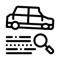illustration vectorielle de l'icône de recherche de voiture vecteur