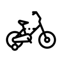 illustration de contour vectoriel icône vélo de sport
