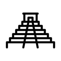 illustration de contour vectoriel icône temple