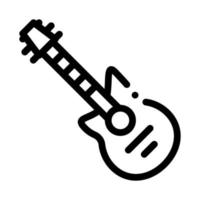 illustration de contour vectoriel icône guitare