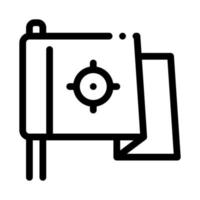illustration vectorielle de l'icône du drapeau de destination vecteur