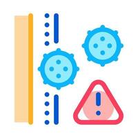 illustration vectorielle de l'icône des virus sous-cutanés vecteur