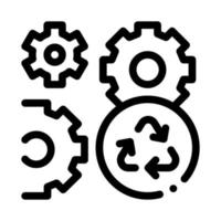 illustration vectorielle de l'icône des paramètres de synchronisation vecteur