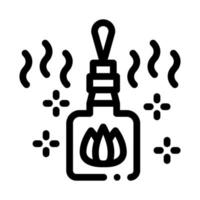 illustration de contour vectoriel d'icône de carburant de gaz brûlant