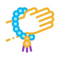 illustration vectorielle de l'icône du bracelet de yoga vecteur