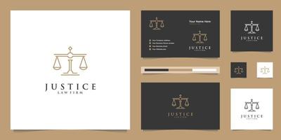 symbole de la loi de la justice premium. cabinet d'avocats, cabinets d'avocats, services d'avocats, inspiration de conception de logo de luxe. vecteur