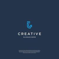 monogramme minimaliste initiales lettre t logo design inspiration vecteur