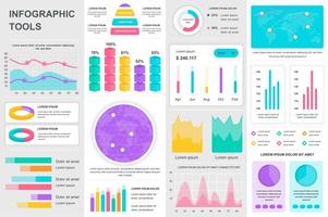 bundle infographie ui, ux, éléments du kit. vecteur