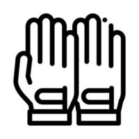 illustration vectorielle de l'icône des gants sportifs de golf vecteur
