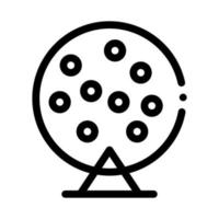 illustration vectorielle de l'icône du tambour de loterie vecteur