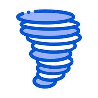 tornade, ouragan, icône, vecteur, contour, illustration vecteur