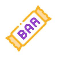 paquet bar énergie alimentaire vecteur fine ligne icône