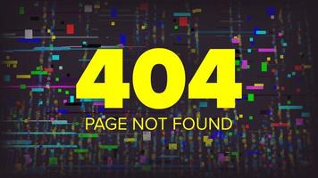 Vecteur de page d'erreur 404. conception graphique de page Web cassée. illustration du serveur de mise en page d'échec.