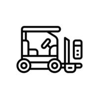 icône de chariot élévateur pour votre site Web, mobile, présentation et conception de logo. vecteur