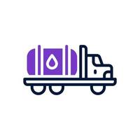 icône de camion pétrolier pour votre site Web, mobile, présentation et conception de logo. vecteur