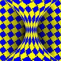 vecteur d'illusions. art 3d optique. effet optique dynamique de rotation. illusion de tourbillon. illustration de fond magique géométrique