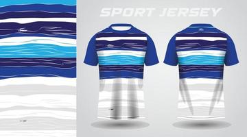 conception de maillot de sport chemise bleue vecteur