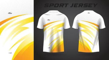 conception de maillot de sport chemise jaune vecteur