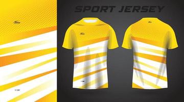 conception de maillot de sport chemise jaune vecteur