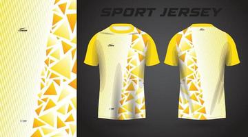 conception de maillot de sport chemise jaune vecteur