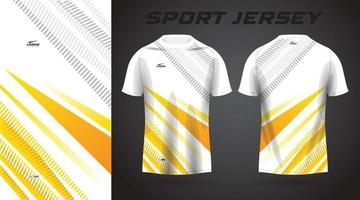 conception de maillot de sport chemise jaune vecteur