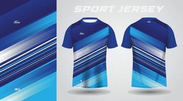 conception de maillot de sport chemise bleue vecteur