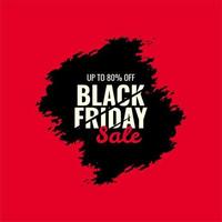 bannière de vente vendredi noir abstrait contraste rétroéclairage couleur pour la promotion, bannière de vente vendredi noir jusqu'à 80 % de réduction vecteur