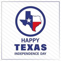 2 mars, fête de l'indépendance du texas. arrière-plan, affiche, carte, illustration vectorielle de bannière vecteur